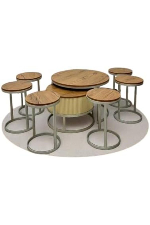 l'elefante-6-Piece Nesting Table Set – 2 Coffee Tables + 4 Side Tables 1