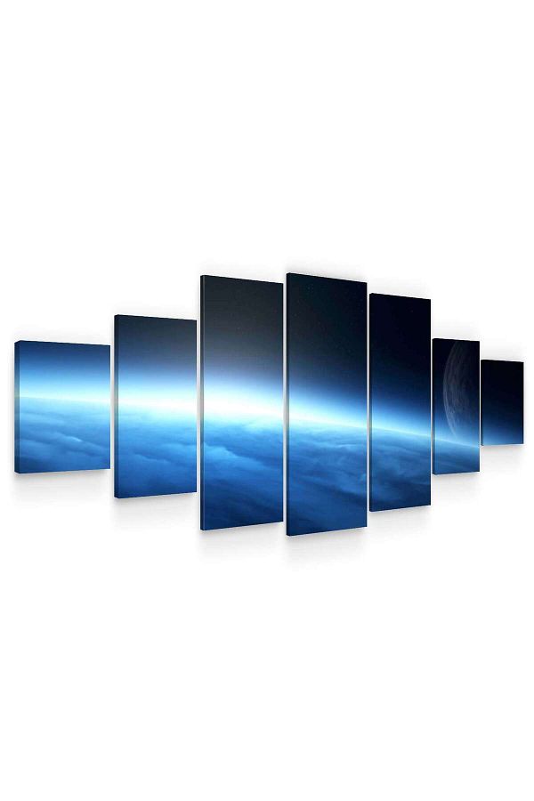 startonight-Set Tablou DualView Startonight Univers albastru, 7 piese, 100 x 240 cm 1