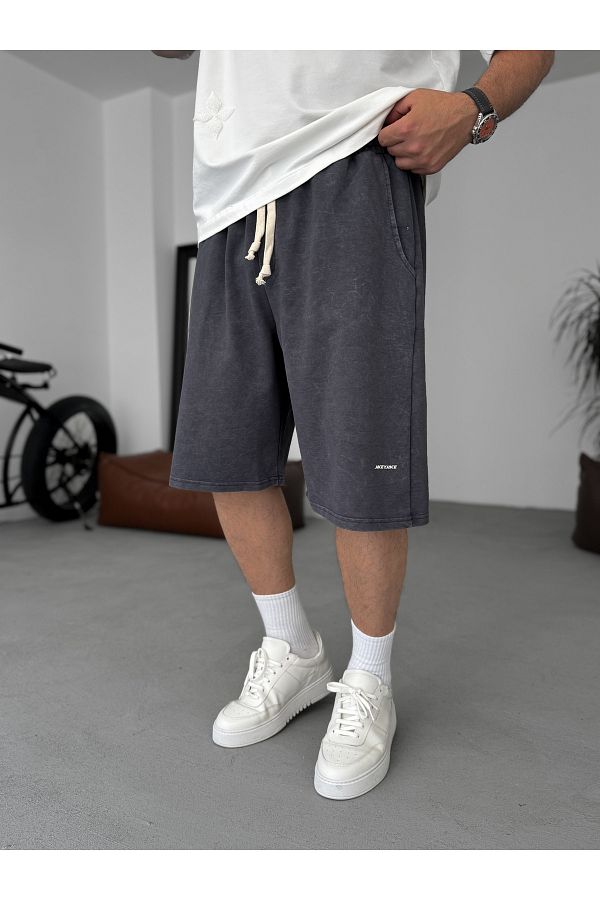 BYBASICMAN-Smoked Washed Basic Shorts Jj-92 1