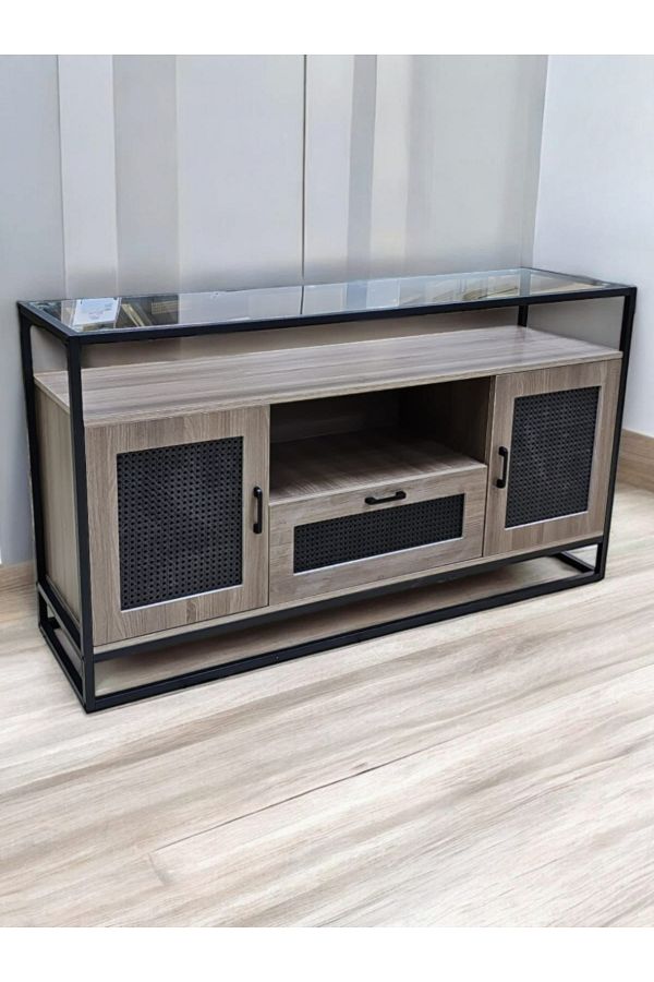 DEC22-Modern buffet cabinet with a unique design, size 140 cm, in different colors 1