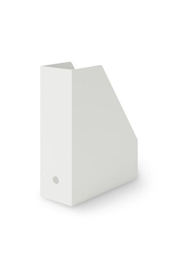 Muji-Polypropylene Stand File Box A4, W10 x D27.6 x H31.8cm, White 1