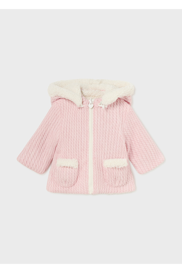 Mayoral Kışlık Kız Bebek Çift Taraflı Kapşonlu Mont Ceket