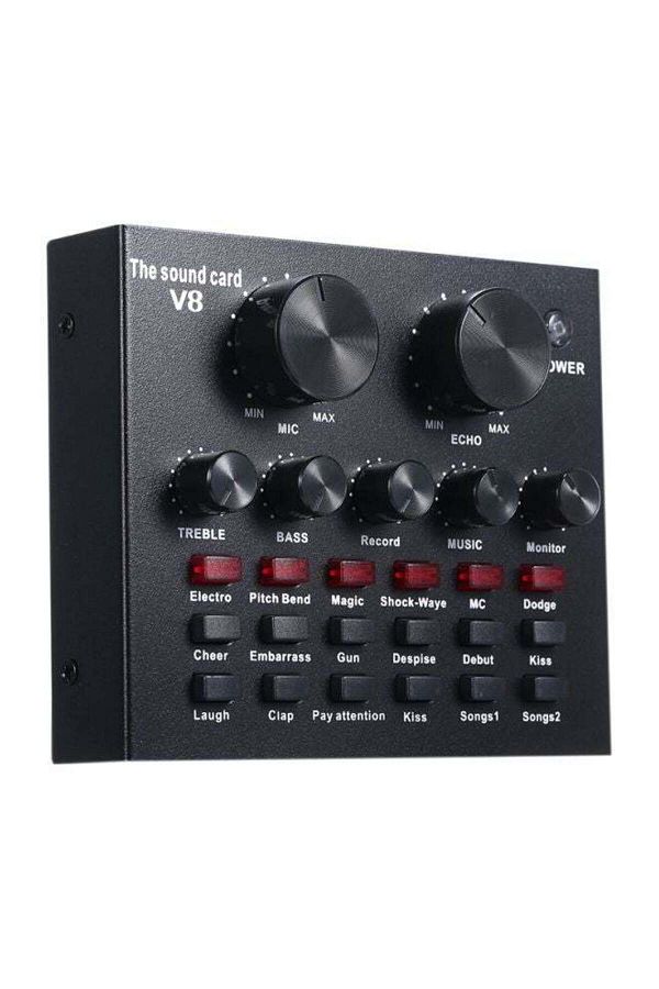 COOYA-V8 Multifunctional Live Sound Card: Bluetooth & Multi-Device Compatibility 1