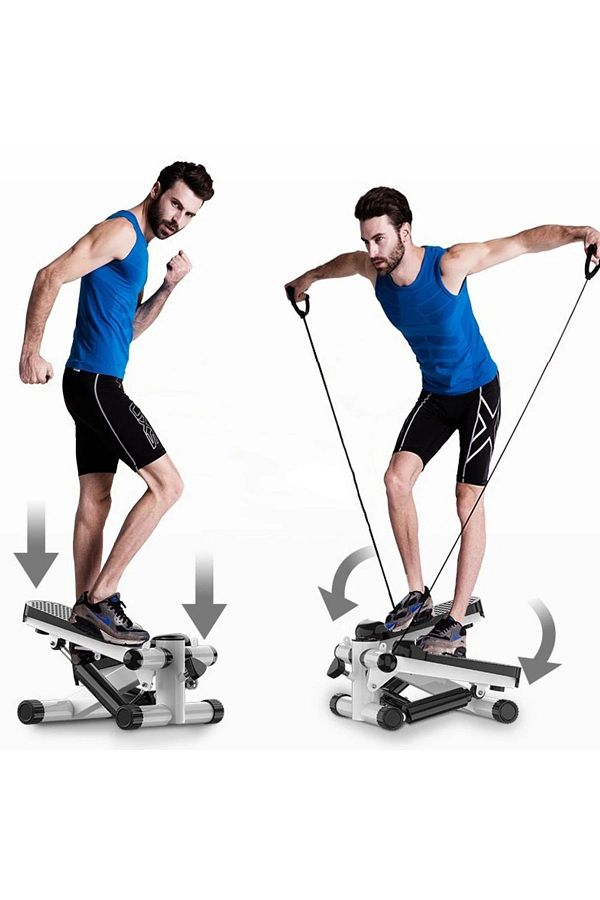 Blooming Plus-Multi Stepper with Digital Display, Double Shock Absorber and Double Resistance Belt 1