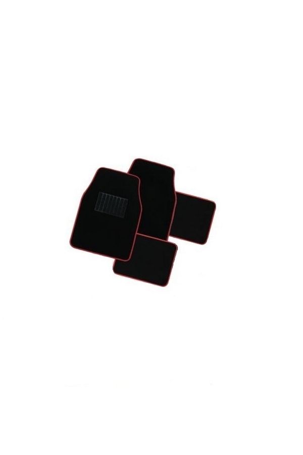 ideal STORE-Set of 4 idealStore universal car carpet mats with black stripe 1
