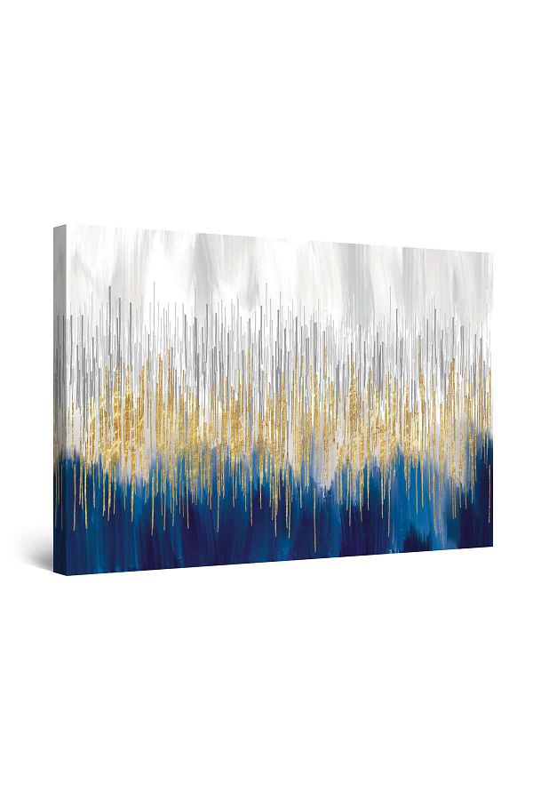startonight-Tablou DualView Startonight Abstract Albastru Auriu, 80 x 120cm 1