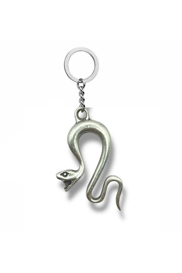 Herşey Nota-Unisex Keychain with Cobra Snake Figure – Mystical Design with Power and Protection Theme 1