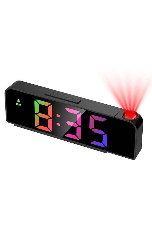 Luxi-Ceiling Projection Clock and Alarm – LED Display, Temperature, Date, Snooze Function 1