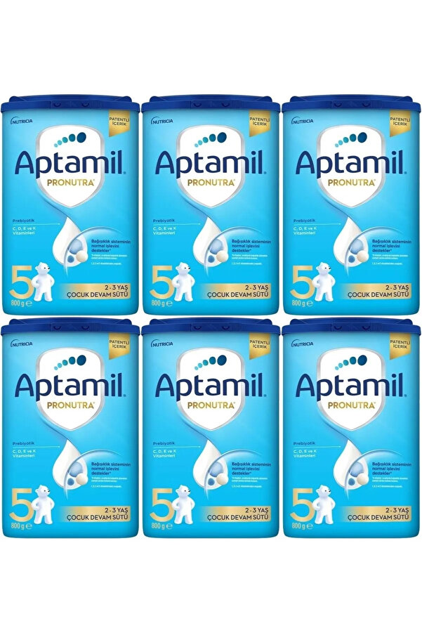 Aptamil 5 Numara Yeni 800 GR 6`lı Avantaj Paketi (4800GR)