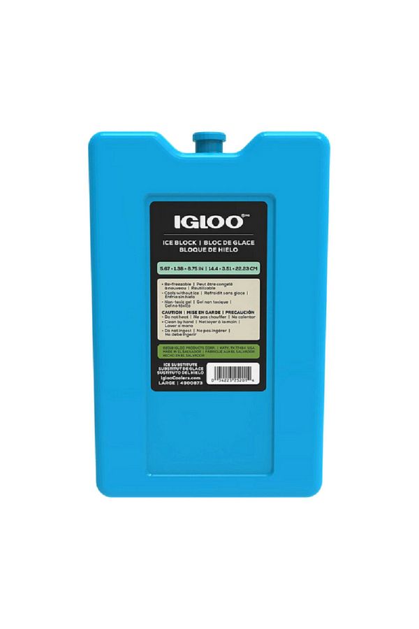 IGLOO-MaxCold Re-Freezable Reusable Non-Toxic Cooler Ice Block Blue Large 1