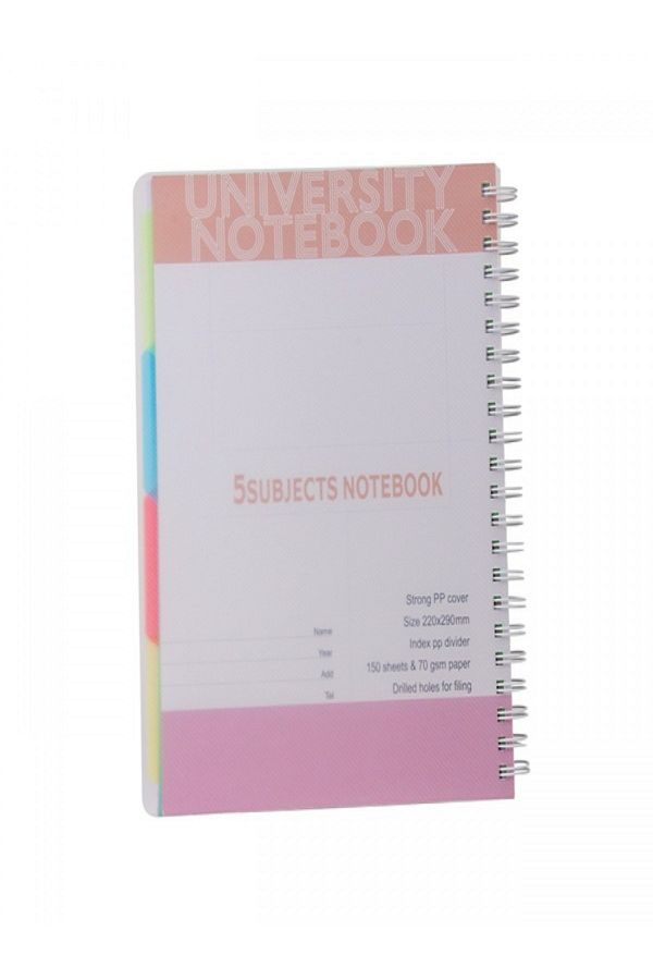 Prima-70-GSM 150-Sheets Index Divider A4 Spiral Notebook 1