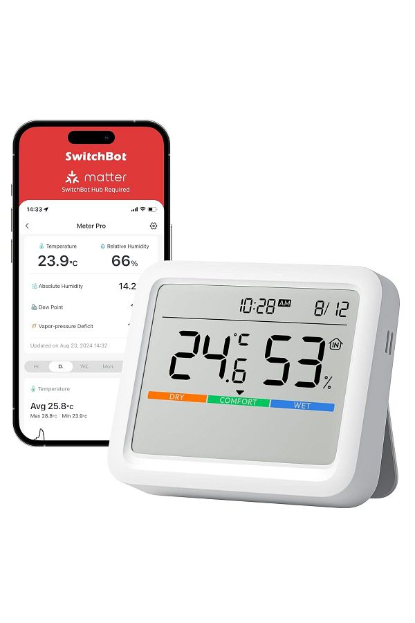 SwitchBot-Bluetooth Temperature and Humidity Monitor Meter Pro 1