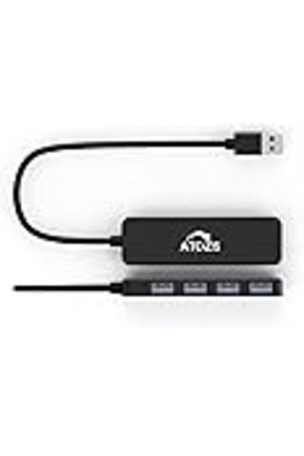 ATOZS-USB HUB 4-Port USB 3.0 Hub, Ultra-Slim Data USB Hub with 10MM Extended Cable , for MacBook 1