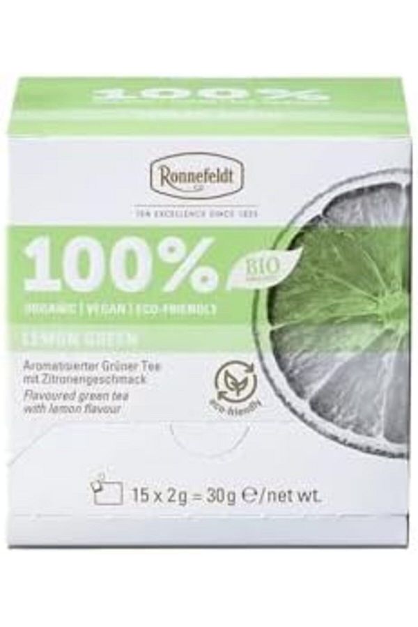 Ronnefeldt-Lemon Green 100% Bio, Case of 8 Boxes | Each Box Contains 15 Tea Bags 1