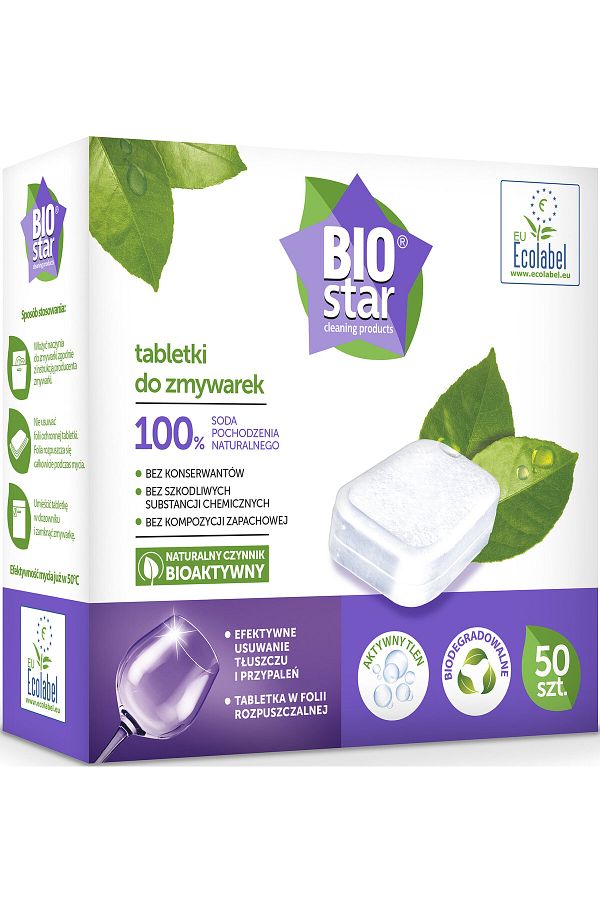 Biostar-Set 50 Tablete de spalat vase, Biostar, 900g, biodegradabile, fara substante chimice daunatoare 1