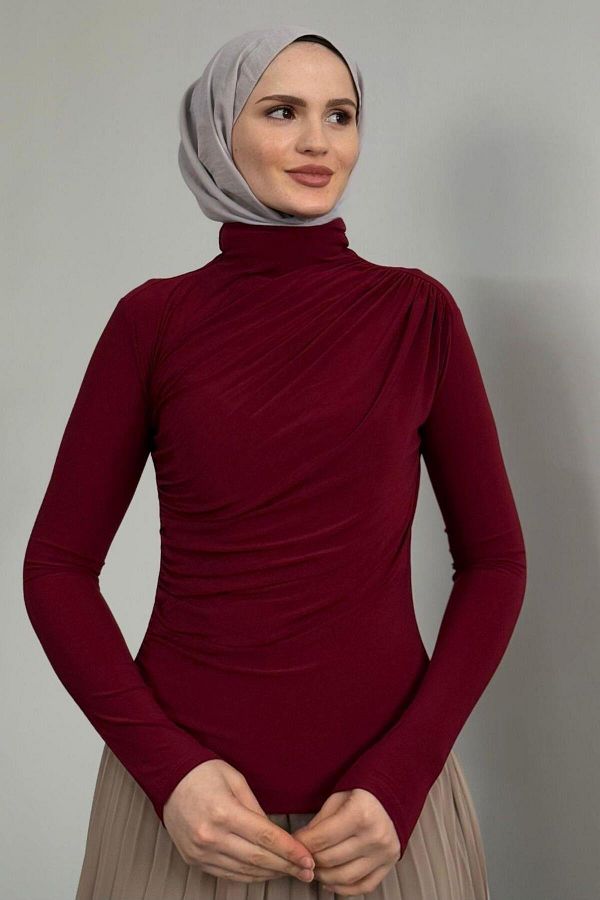 MERVEN AKYÜZ-Μπλούζα Normany Claret Red 1
