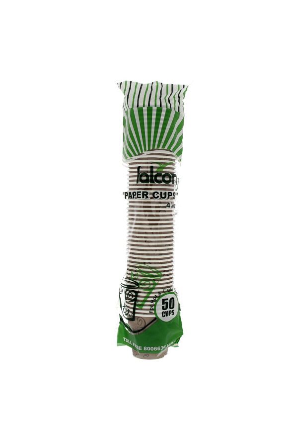 Falcon-Paper Cups 50pcs – 7oz (200ML) Disposable Cups | Food-grade & Eco-friendly 1