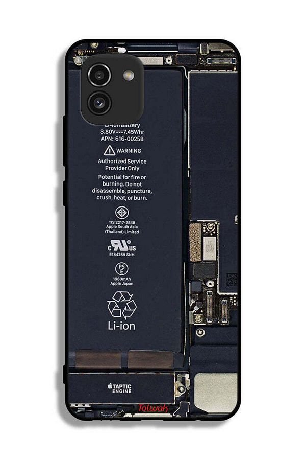 Tolwak-Samsung Galaxy A03 Protective Case Cover Phone Circuit Pattern 1