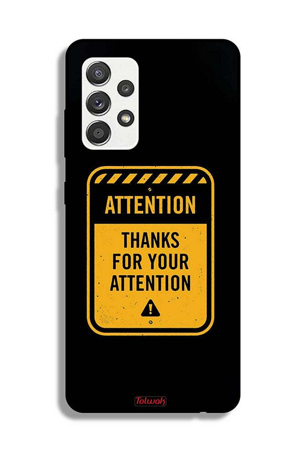 Tolwak-Samsung Galaxy M32 5G Protective Case Cover Thanks For Attention 1