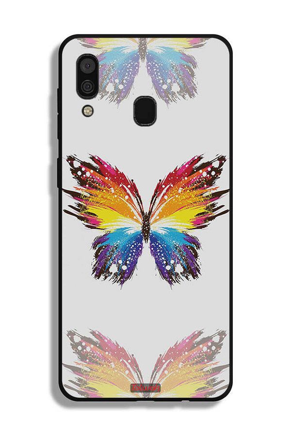 Tolwak-Samsung Galaxy A30 Protective Case Cover Digital Art Simple Background Minimalism Butterfly 1