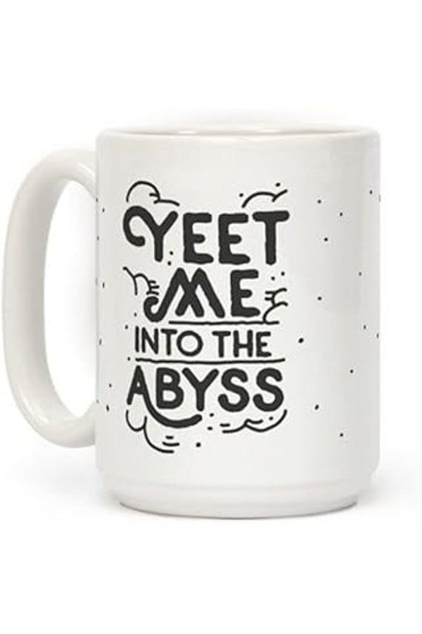 Mu Art Ahşap-طباعة Dore Yeet Me Into The Abyss Mug كوب إنجليزي 1