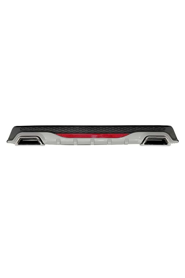 CED AUTO TRADE-Universal rear bumper diffuser, ELITE PLUS B Design, matt black / grey and reflective reflector 1