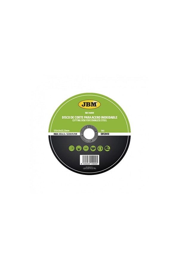 JBM-Disc De Taiere Debitare In Otel Inoxidabil 125 X 1.6Mm T41 Jbm 1