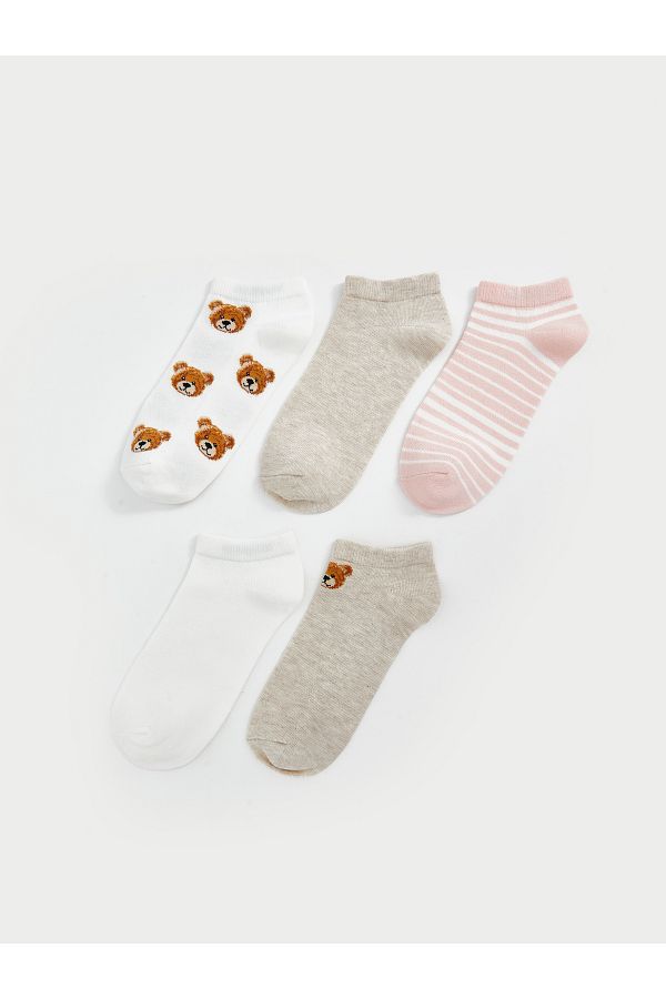 LC Waikiki-Patterned Women's Booties Socks 5-Pack 1