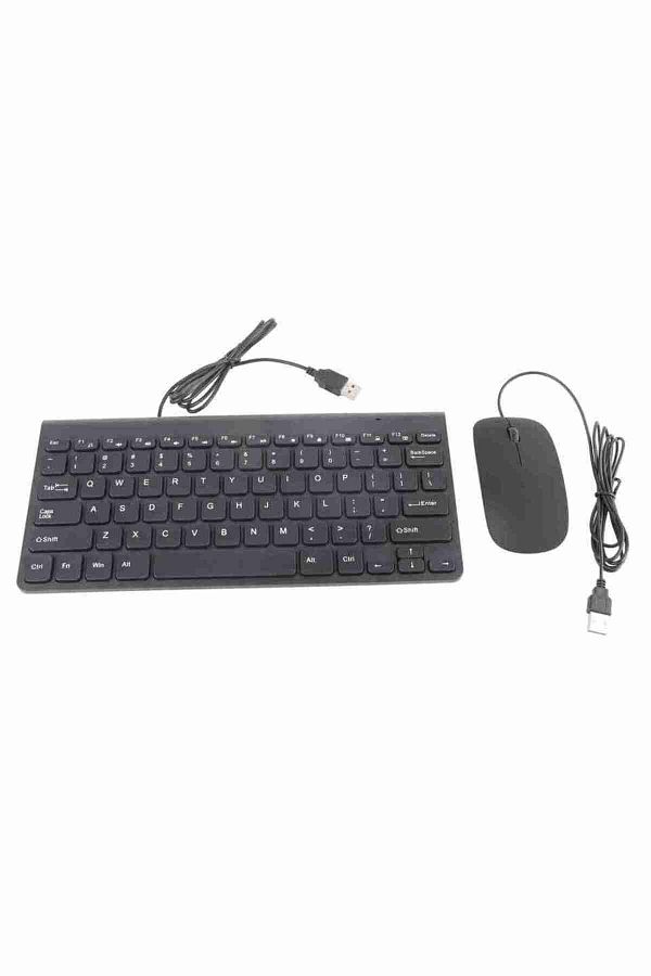 Choice-black Ultra Thin USB Wired Keyboard Optical Mouse Mice Set Combo for PC Laptop keyboard mouse keyboa 1