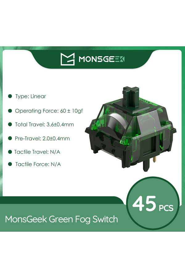 Choice-Green Fog Akko V3 Pro Switches Tactile / Linear Switch for Mechanical Keyboard 45Pcs Pack Replaceabl 1