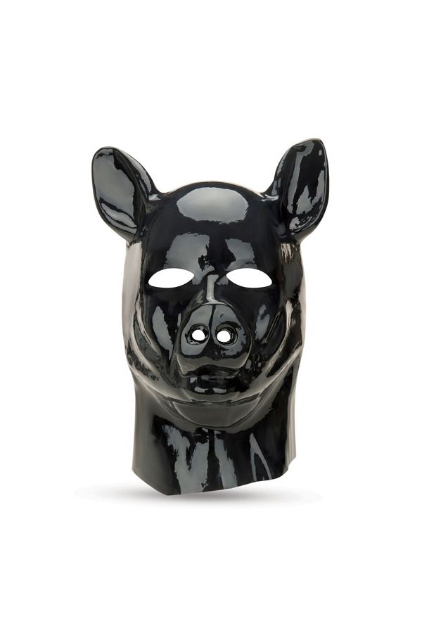 POWER LED-Latex Mask, Prowler Red, Pig model, Black 1