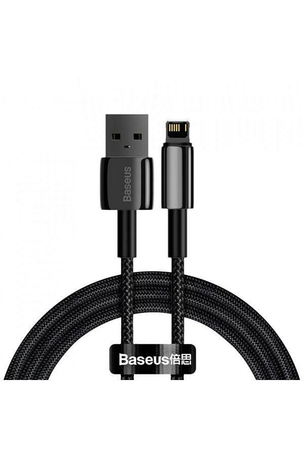 Baseus-USB to Lightning data cable, 2.4A, 1m, (CALWJ-01) - Black 1