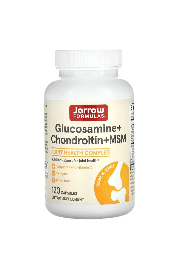 Jarrow Formulas-Jarrow Formulas, Glucosamine + Chondroitin + MSM, 120 Capsules 1