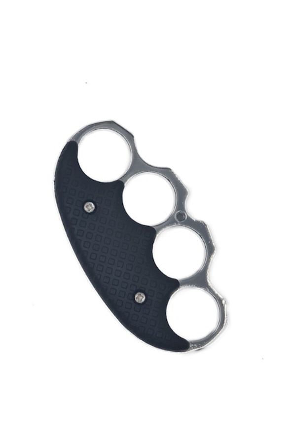 dalimag-Knuckle Dagger, Self-Defense, Grip Handle, Silver, D2 1
