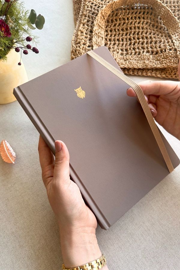 Le Color-17X24Cm Mink Notebook Striped - Minimal Design 1