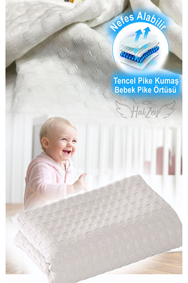 HALZEY %100 Pamuk Bebek-çocuk Pikesi 80x100 Cm Bebek Örtüsü