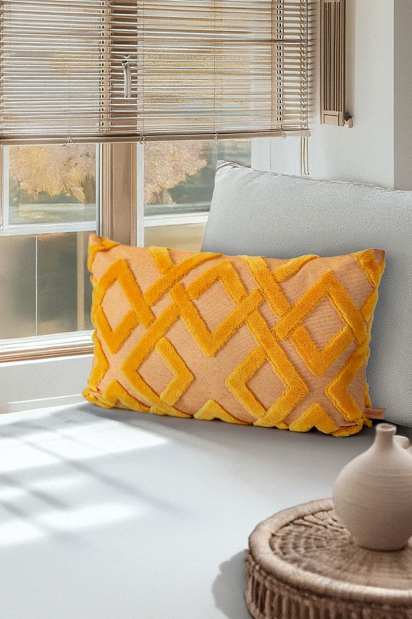 HAMUR-Bohemian Special Design Punch Pattern Decorative Rectangular Throw Pillow Case Mila 1