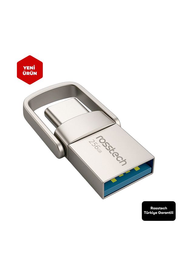 ROSSTECH-Extra Dual Drive 256Gb USB 3.2 Gen1 to Type-C 150Mb-Sn Flash Memory 1