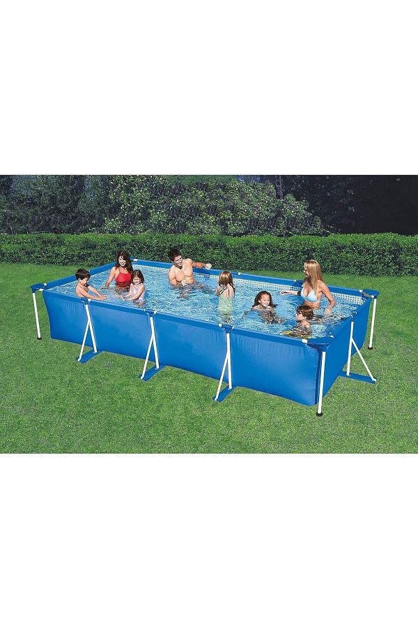 Intex-Rectangular Frame Pool – 4.50m x 2.20m x 0.84m | Above Ground Swimming Pool 1
