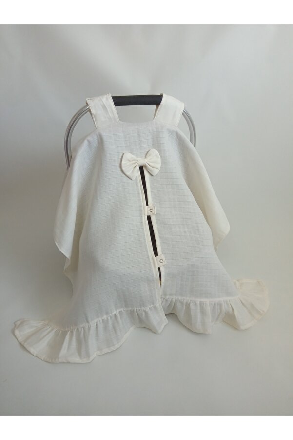 Wenaris % 100  Pamuk Fırfırlı Müslin Puset Örtüsü (1.SINIF MÜSLİN)