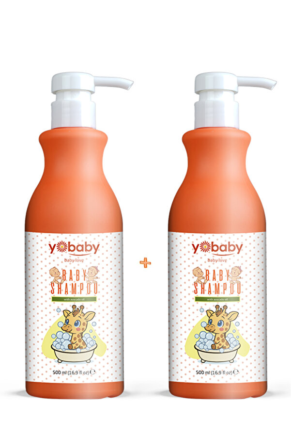 yobaby Saç Ve Vücut Şampuanı| Hassas Bebek Cildi, Bebek Çocuk Şampuanı|2'li Paket