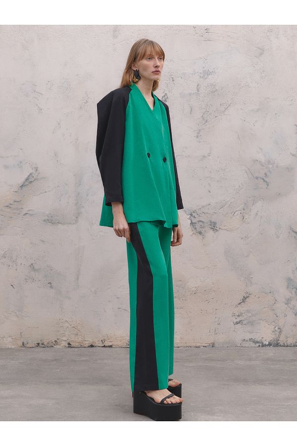 BAQA-Raglan Sleeve Two Button Jacket 1