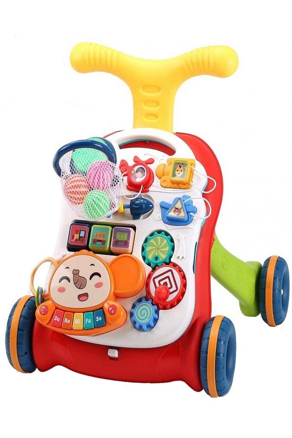 ideal STORE-Baby Elephant 3 in 1 walker IdealStore, Equipped with a removable interactive panel, It can 1