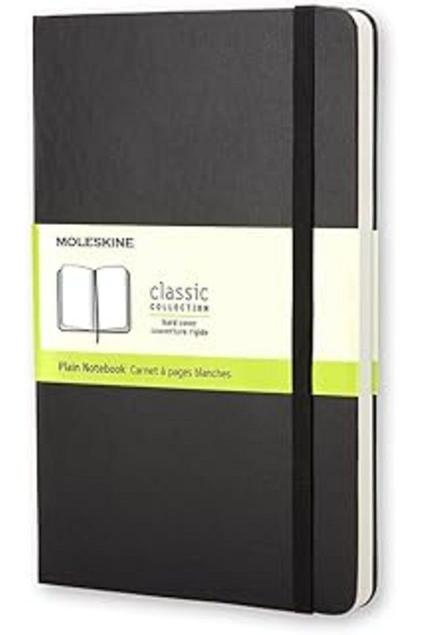 NETWORK ART-Moleskine. Plain Notebook: Pocket Size. Blank. With Folding Pocket for Notes. Elastic Band Closure 1
