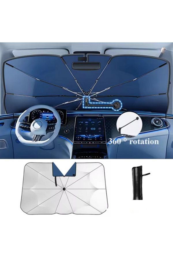 WEHHLER-Ford Puma 1.0L Ecoboost Mhev Titanium Manual 2024 Windshield Sunshade-Torpedo Guard with Folding Handle 1