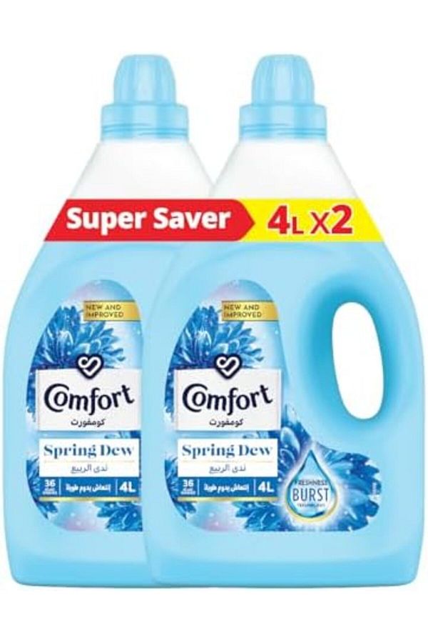 Comfort-Fabric Softener, Spring Dew, Enhanced Refreshment Technology, Long-Lasting Fragrance and Sof 1