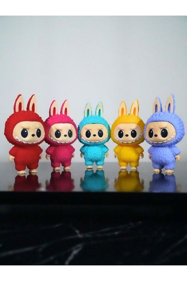 Lisinya-Labubu Surprise Color Character Figured Keychain 13cm 1