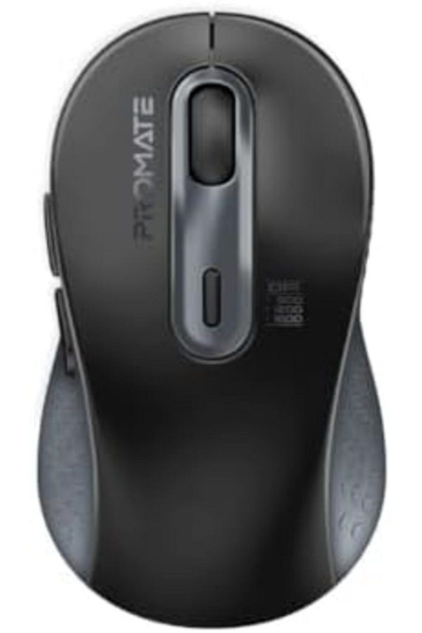 Promate-Wireless Mouse, Ergonomic Ambidextrous Wireless Mice with Dual Mode Connectivity, Bluetooth 1