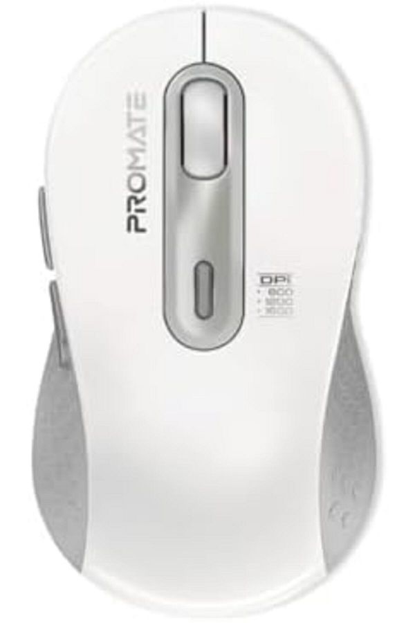 Promate-Wireless Mouse, Ergonomic Ambidextrous Wireless Mice with Dual Mode Connectivity, Bluetooth 1