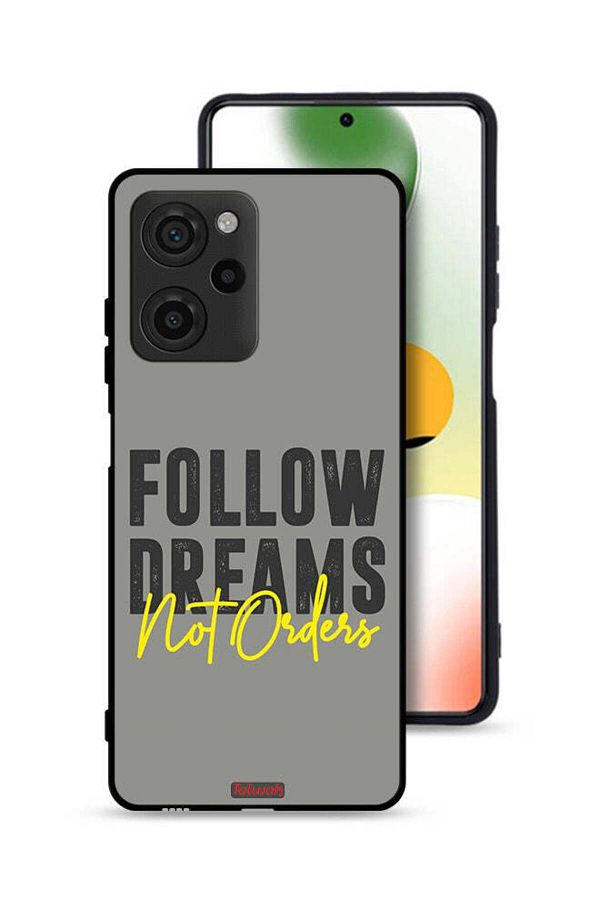 Tolwak-Xiaomi Poco X5 Pro Protective Case Cover Follow Dreams Not Orders 1